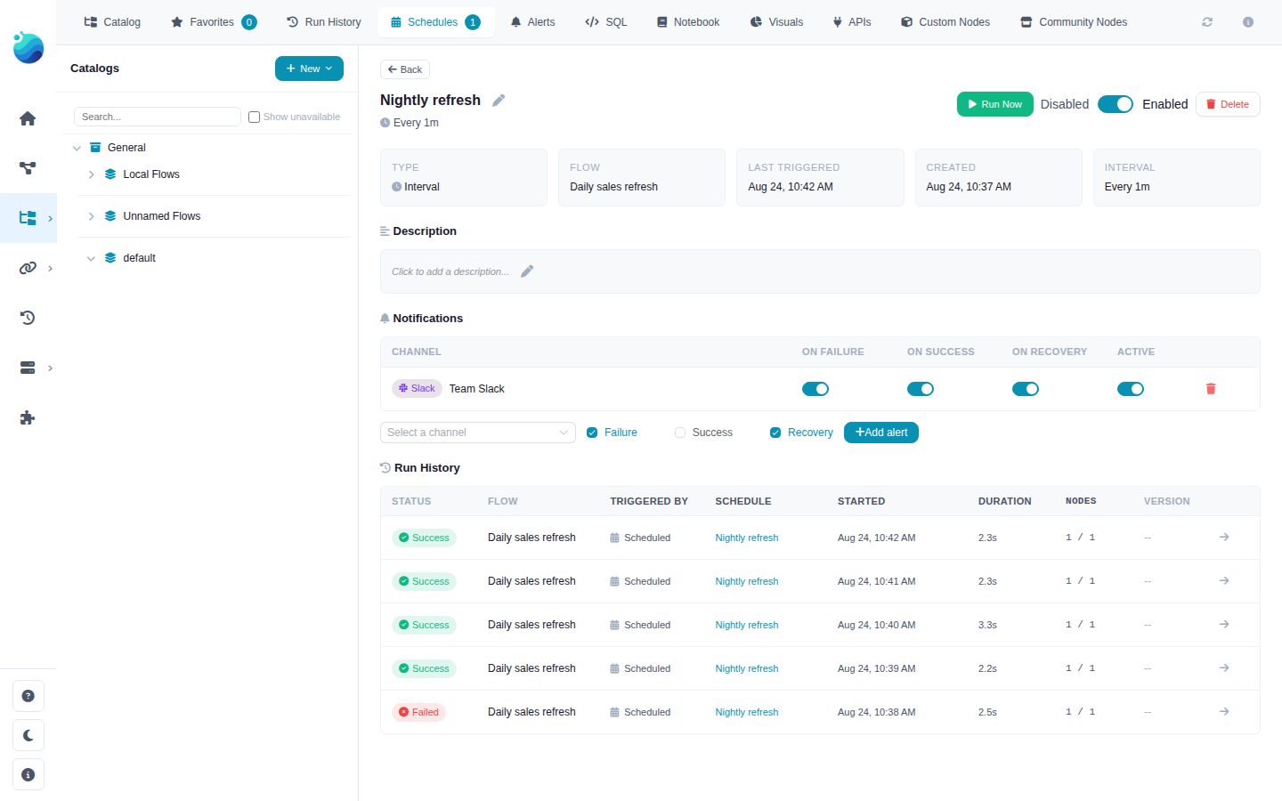 Schedule notifications