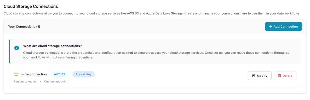 Cloud Connection Manager