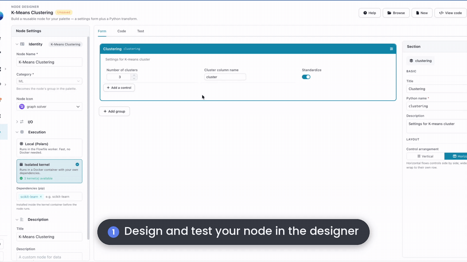 Building a custom node in Flowfile's Node Designer