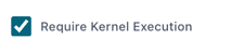 Require Kernel checkbox