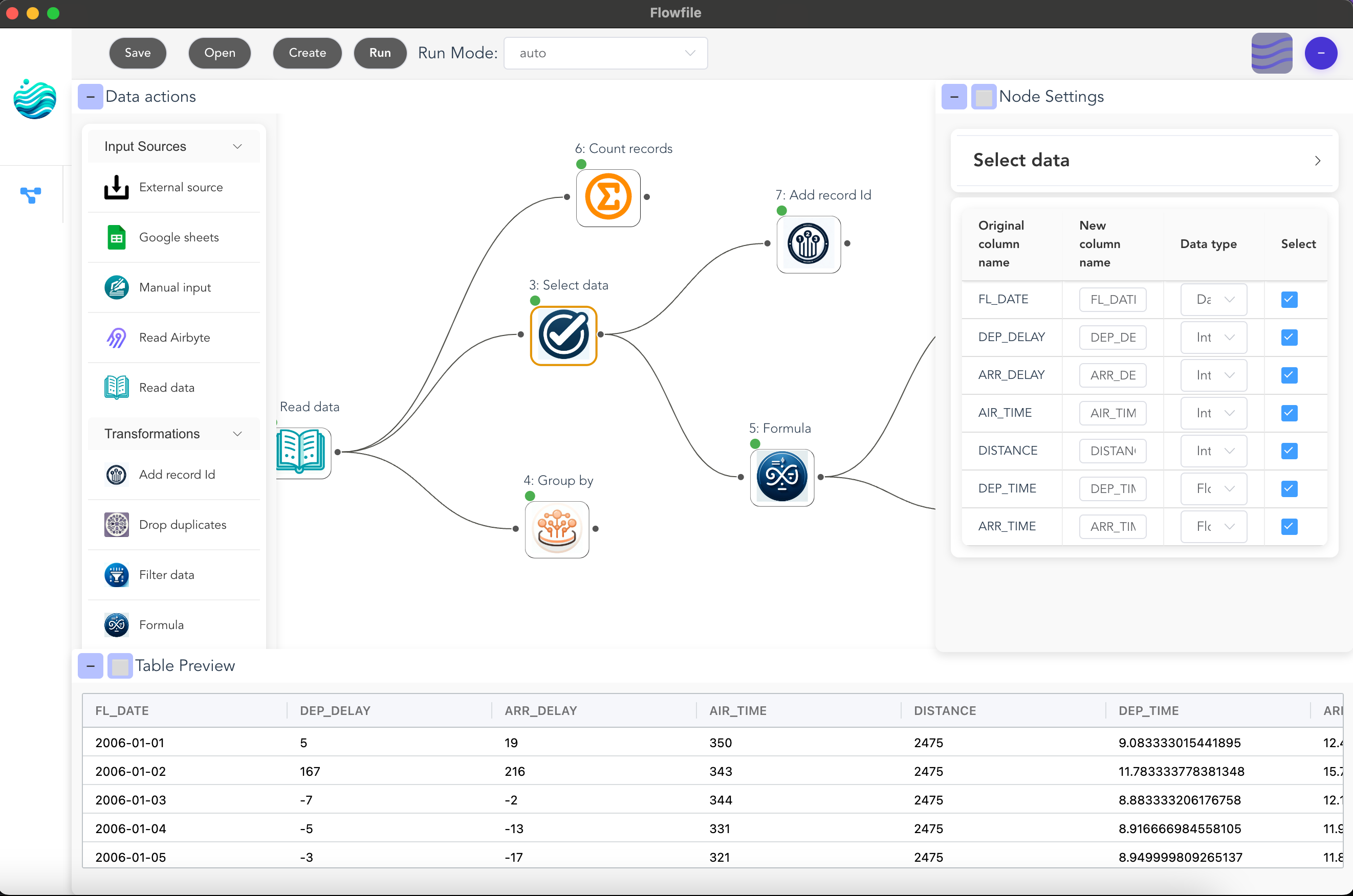 Flowfile Interface Overview