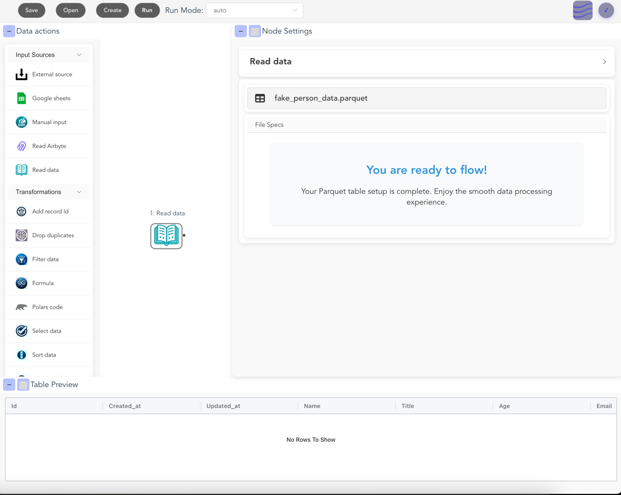 Flowfile Interface Overview